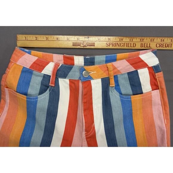 Saints & Hearts High Rise Extreme Flare Jenas Women’s Size M Multicolor Boho - Picture 7 of 8